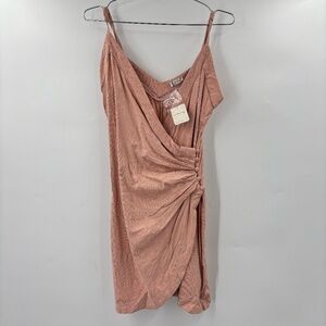 Free People Dylan Bodycon Mini Dress Blush Pink Size Small
